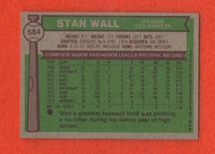 1976 Topps Stan Wall Card #584 FREE SHIPPING LA Dodgers