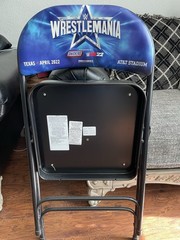 WWE WrestleMania Folding Chair Blue/Black Brock Lesnar vs Roman Reigns
