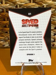 2025 Topps Speed Goes Pro Episode 1 Football #1 Gold 03/50 1842
