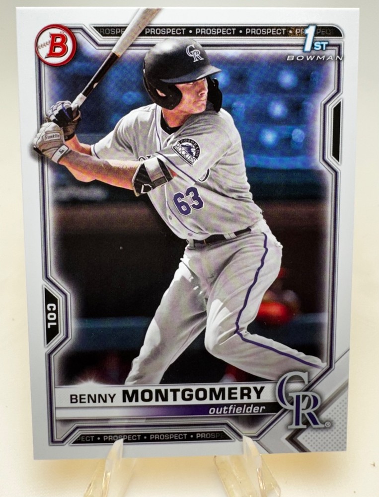 2021 Bowman Draft Benny Montgomery BD-84 💎40% OFF 8+💎 Colorado Rockies