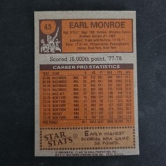 1978-79 Topps #45 Earl Monroe – New York Knicks –