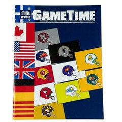 Lot of 5 World League Football Game Time Programs Magazines Premier Issues