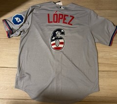 Otto Lopez Miami Marlins 2026 USA 250 Nike Jersey Size XL