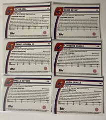 2024 Bowman U Chrome Sapphire Edition, Kansas Jayhawks NCAA Football, Lot Of 6