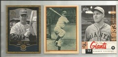 Mel Ott New York Giants 3 Card Lot 1980&rsquo;s to present