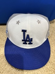 LA Dodgers All Star Hat 2018 size 7 New Era SnapBack Gray Blue Silver White