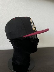 Retro Classic Throwback Washington Redskins Logo Black & Maroon Snapback Hat NEW
