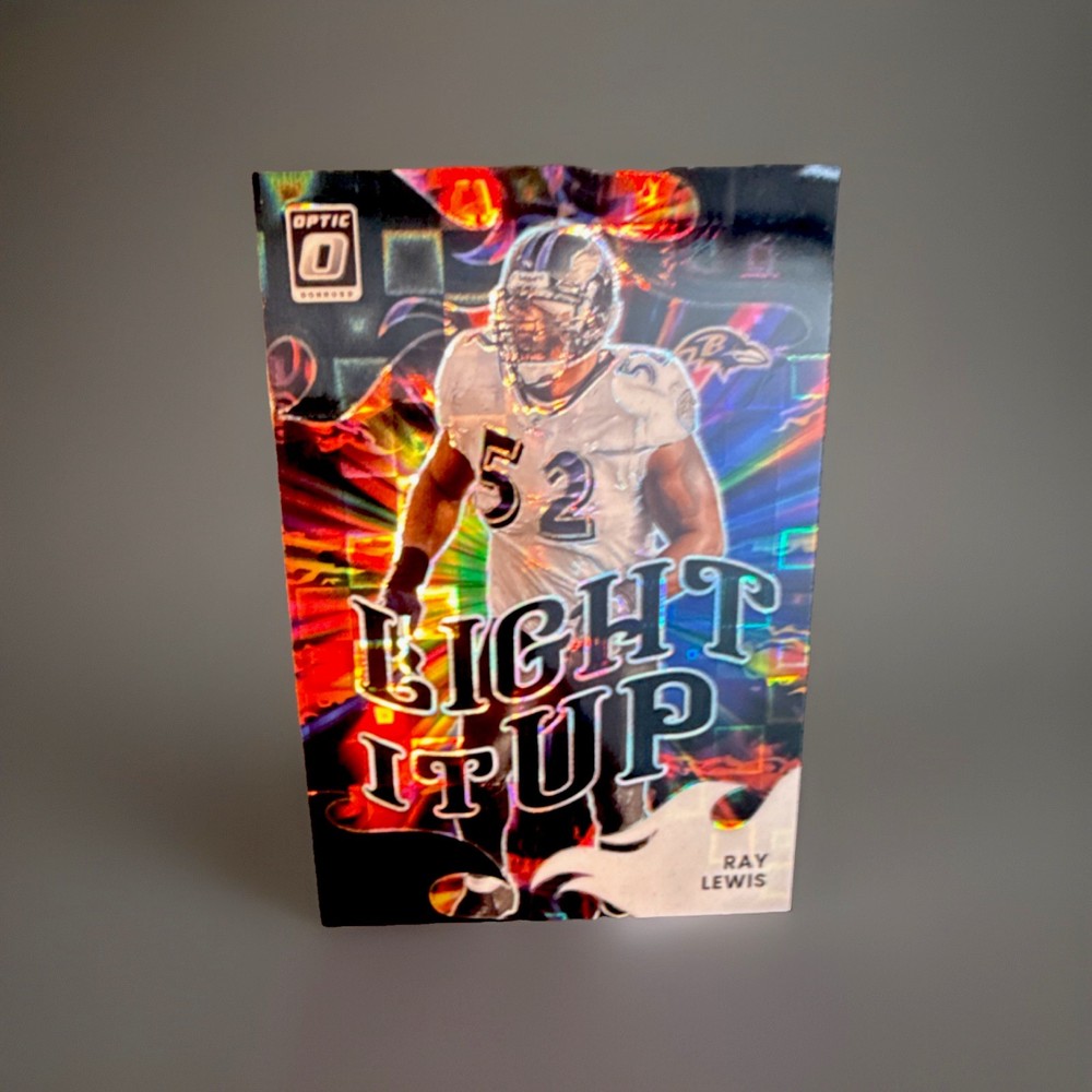 Ray Lewis Panini Donruss Optic Black Pandora Prizm Light It Up #17 Ravens 2025 …