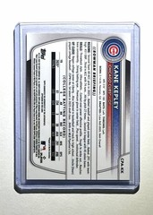 2025 Bowman Draft Kane Kepley 1st Gold Wave Auto /50 Cubs CPA-KK