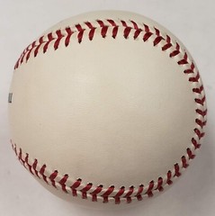 Vintage 2002 Einar Diaz Autograph Baseball Rawlings Cleveland Indians MLB
