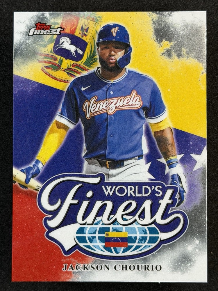 2026 Topps Finest Jackson Chourio #WF-26 World&rsquo;s Finest Team Venezuela