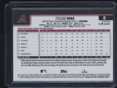 2025 Topps Chrome Sapphire Yilber Diaz RC Arizona Diamondbacks #8