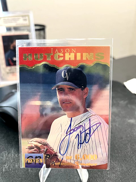 1995 Signature Rookies – Previews Jason Hutchins #14 Signatures /6000 (AU)