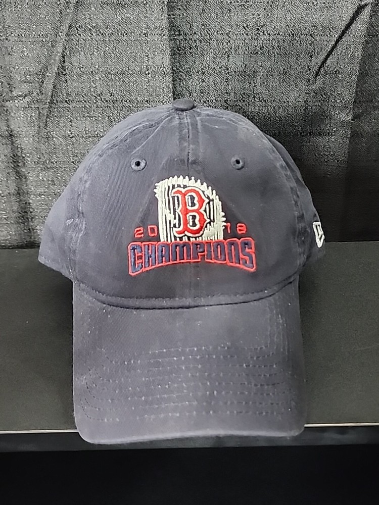 BOSTON RED SOX Team Baseball Cap Hat 2018 World Series Champions Navy Blue 9Twen