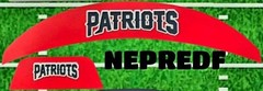 New England Patriots 3D Front & Back SpeedFlex Bumpers