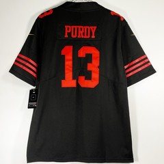 Brock/#13/Purdy/49ers/Stitched/Jersey/Black/S/M/L/XL/2XL/3XL/4XL
