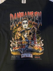 Danhausen WWE Planet Euphoria Black Graphic T-Shirt XL UNRELEASED