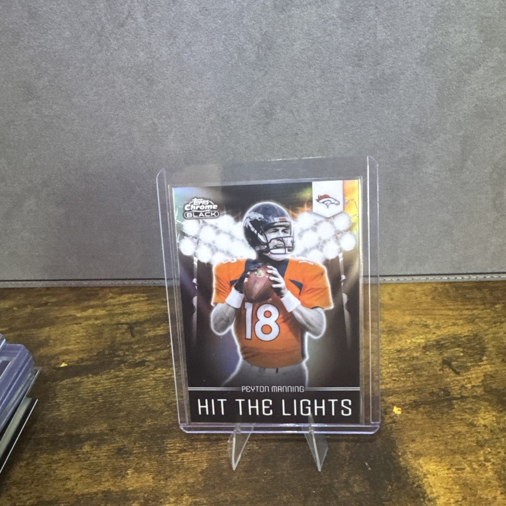 2025 Topps Chrome Black Hit The Lights Peyton Manning SSP #HL-2 Case Hit Broncos