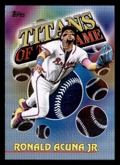 2026 Topps #TOG-7 Ronald Acuna Jr. Titans of the Game Crackle Foil