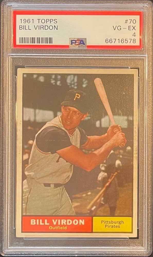 1961 Topps – Bill Virdon #70 PSA 4