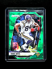 2024 Panini Prizm Randy Moss Green Cracked Ice Minnesota Vikings #192