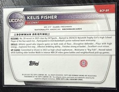 2025 Bowman Kelis Fisher #BCP-89 Chrome Reptilian Refractor 1st Prospect