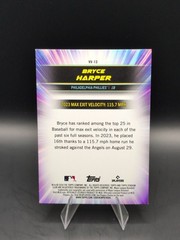 2024 Topps Stadium Club – Virtuosos of Velocity Bryce Harper #VV-13