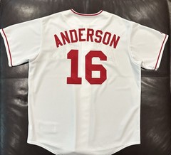 VTG Los Angeles Angels Jersey Men Size XL Garret Anderson Majestic MLB