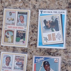 Topps 8-Card Lot Hank Aaron 1974 Turn Back the Clock, Sporting News