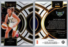 2024 Panini Select WNBA JACY SHELDON White Prizm Premier RC #134 /99 Wings Sky
