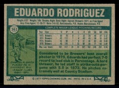 1977 Topps – Eduardo Rodriguez #361 *RC1