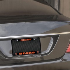Durable Chicago Bears 12&Prime; x 6&Prime; Chrome License Plate Frame – Ultimate Fan Gear