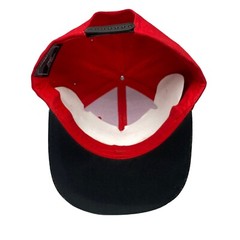 Miami Red Faux Snake Skin Flat Bill Snapback Hat City Florida Black Headlines