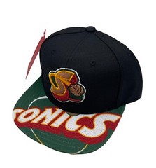 Mitchell & Ness Seattle Supersonics Swingman Pop HWC Adjustable Snapback Hat Cap