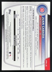 2025 Bowman Chrome Prospect Green #CPA-JC Juan Cabada RC Auto /99