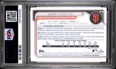 2024 Bowman Draft James Tibbs III Sky Blue /499 1st PSA 9 San Francisco Giants