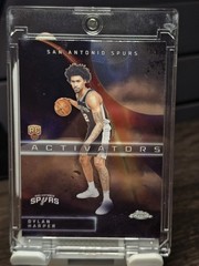 2025-26 Topps Chrome #AC-12 Dylan Harper Activators Rookie RC San Antonio Spurs