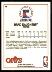 1989-90 NBA HOOPS – Basketball All-Star Card🏀BRAD DAUGHERTY #48–&rsquo;89 All-Star🤩