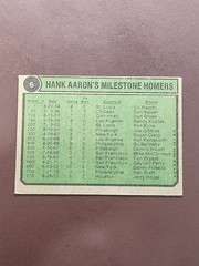 Vintage Topps (6) Hank Aaron Lot starting w/ 1972 Topps (You Must See this Lot)
