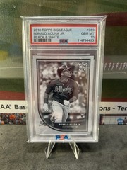 2018 Topps Big League Ronald Acuña Jr. #369 Black & White Parallel /50 RC PSA 10