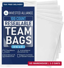 Invested Alliance Resealable Set Team Bags for Trading Cards | Ultra, TCG, Baseb