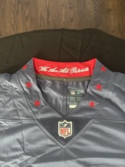 Men’s Nike A.J. Brown Storm Blue Patriots Rival Series Jersey Stitched Limited!