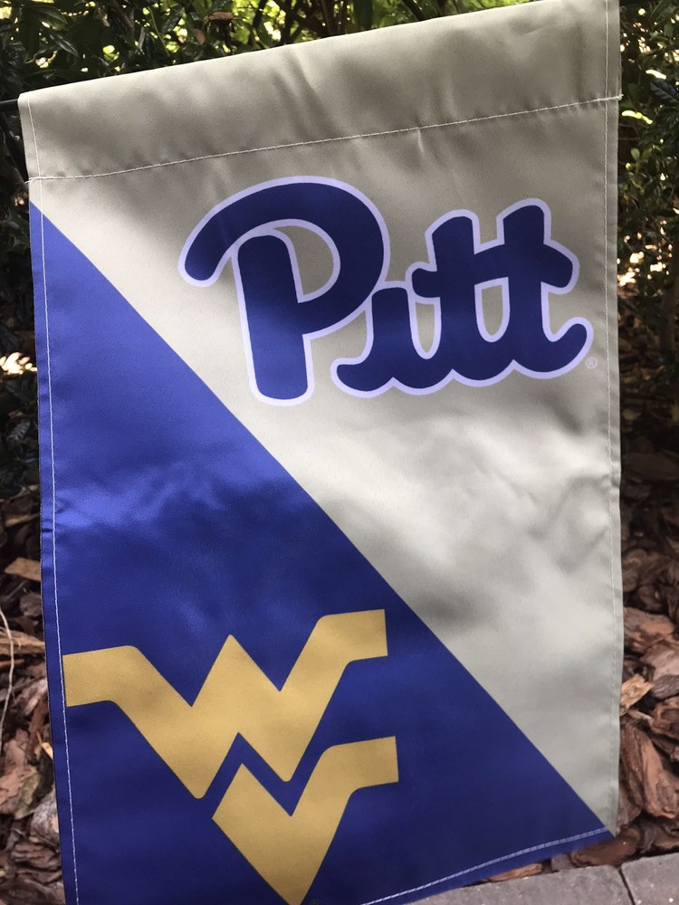 Pitt Panthers vs WVU Mountaineers House Divided Garden Flag