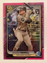 2024 Bowman Chrome – Jackson Merrill #27 Pink Mojo Refractor /199 (RC)