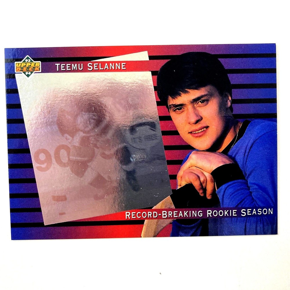 Teemu Selanne 1993-94 Upper Deck SP Hologram Insert #4 NHL HOF Winnipeg Jets