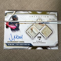 2025 Topps Inception Jhonkensy Noel 1st Milestone Auto Relics HR 38/99-Guardians