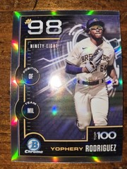 2025 Bowman – Bowman Scouts Top 100 Chrome Yophery Rodriguez #BTP-98 (RC)