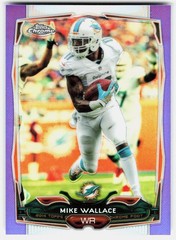 2014 Topps Chrome Purple Refractors Mike Wallace #68 Miami Dolphins
