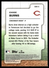 2024 Bowman Draft #BDN-8 Chase Burns Bowman Draft Night