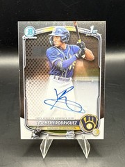 2025 Bowman Chrome Yophery Rodriguez 1st Bowman Auto CPA-YR Brewers Prospect